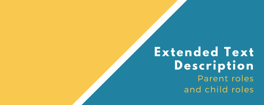 Extended Text Description: Parent roles and child roles